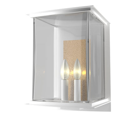 Hubbardton Forge 304842 Kingston Outdoor Large 2 Light Incandescent Sconce in Clear Glass 7
