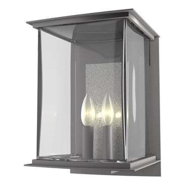 Hubbardton Forge 304842 Kingston Outdoor Large 2 Light Incandescent Sconce in Clear Glass 4