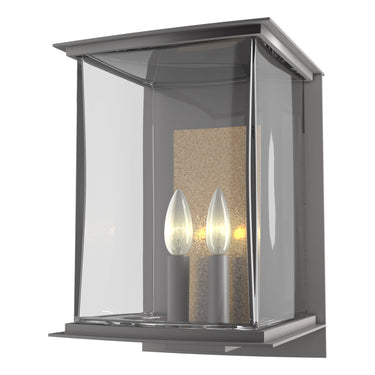 Hubbardton Forge 304842 Kingston Outdoor Large 2 Light Incandescent Sconce in Clear Glass 5