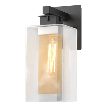 Hubbardton Forge 304852 Polaris Outdoor Medium 1 Light Incandescent Sconce in Clear Glass 2