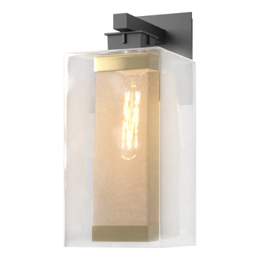 Hubbardton Forge 304854 Polaris Outdoor Large 1 Light Incandescent Sconce in Clear Glass 1