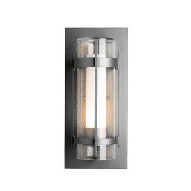 Hubbardton Forge 305897 Banded Seeded Glass Outdoor Sconce 3