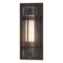 Hubbardton Forge 305897 Banded Seeded Glass Outdoor Sconce 4