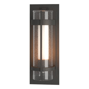 Hubbardton Forge 305898 Banded Seeded Glass Large Outdoor Sconce 2