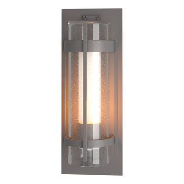 Hubbardton Forge 305898 Banded Seeded Glass Large Outdoor Sconce 4