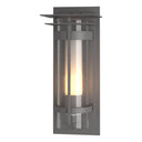 Hubbardton Forge 305999 Banded Seeded Glass XL Outdoor Sconce with Top Plate 5
