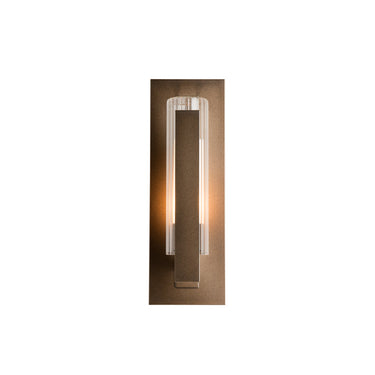 Hubbardton Forge 307281 Vertical Bar Fluted Glass Small Outdoor Sconce 1