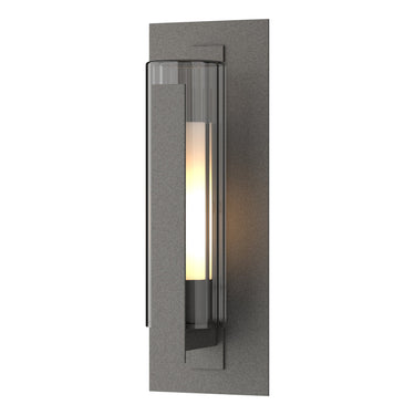 Hubbardton Forge 307282 Vertical Bar Fluted Glass Medium Outdoor Sconce 2