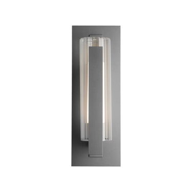 Hubbardton Forge 307282 Vertical Bar Fluted Glass Medium Outdoor Sconce 5