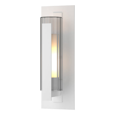 Hubbardton Forge 307282 Vertical Bar Fluted Glass Medium Outdoor Sconce 6