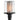 Hubbardton Forge 344850 Polaris Outdoor 1 Light Incandescent Post Light in Clear Glass 1