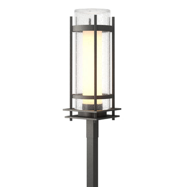 Hubbardton Forge 345897 Banded Seeded Glass Outdoor Post Light 2