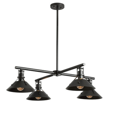Hubbardton Forge 364210 Henry Outdoor 4 Light Incandescent Pendant in Mult Pipe Length 1