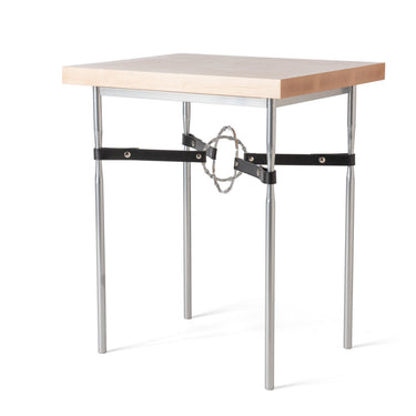 Hubbardton Forge 750114 Equus Wood Top Side Table - Soft Gold - Crescent Harbor