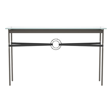 Hubbardton Forge 750118 Equus Console Table - Black Leather Accent - Crescent Harbor