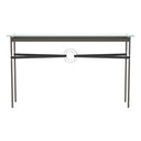 Hubbardton Forge 750118 Equus Console Table - Black Leather Accent - Crescent Harbor