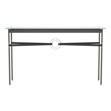 Hubbardton Forge 750118 Equus Console Table - Black Leather Accent - Crescent Harbor