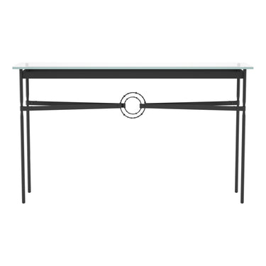 Hubbardton Forge 750118 Equus Console Table - Black Leather Accent - Crescent Harbor