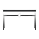 Hubbardton Forge 750118 Equus Console Table - Black Leather Accent - Crescent Harbor
