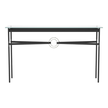 Hubbardton Forge 750118 Equus Console Table - Black Leather Accent - Crescent Harbor