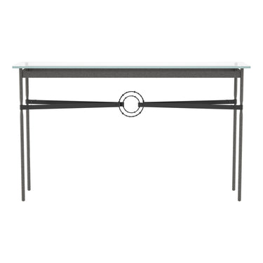 Hubbardton Forge 750118 Equus Console Table - Black Leather Accent - Crescent Harbor