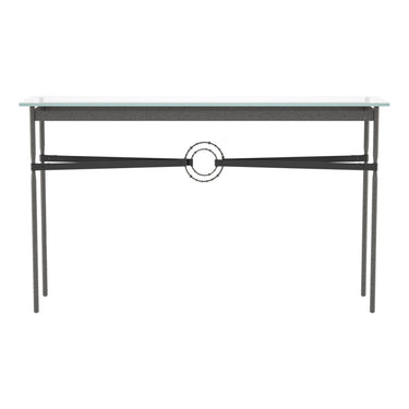 Hubbardton Forge 750118 Equus Console Table - Black Leather Accent - Crescent Harbor