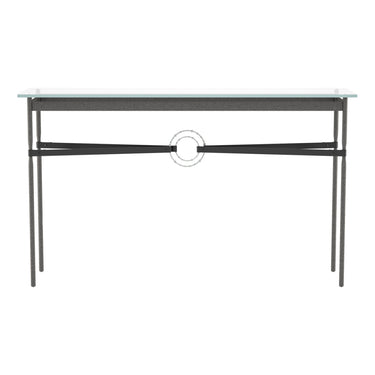 Hubbardton Forge 750118 Equus Console Table - Black Leather Accent - Crescent Harbor