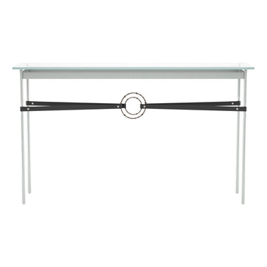 Hubbardton Forge 750118 Equus Console Table - Black Leather Accent - Crescent Harbor
