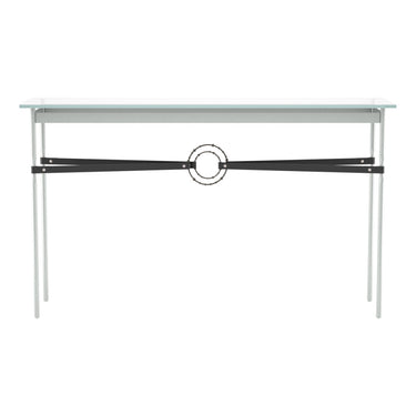 Hubbardton Forge 750118 Equus Console Table - Black Leather Accent - Crescent Harbor
