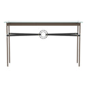 Hubbardton Forge 750118 Equus Console Table - Black Leather Accent - Crescent Harbor