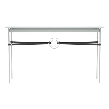 Hubbardton Forge 750118 Equus Console Table - Black Leather Accent - Crescent Harbor