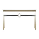 Hubbardton Forge 750118 Equus Console Table - Black Leather Accent - Crescent Harbor