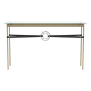 Hubbardton Forge 750118 Equus Console Table - Black Leather Accent - Crescent Harbor