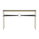 Hubbardton Forge 750118 Equus Console Table - Black Leather Accent - Crescent Harbor