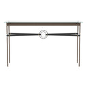 Hubbardton Forge 750118 Equus Console Table - Black Leather Accent - Crescent Harbor