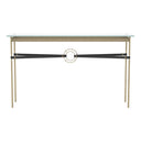 Hubbardton Forge 750118 Equus Console Table - Black Leather Accent - Crescent Harbor