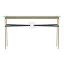 Hubbardton Forge 750118 Equus Console Table - Black Leather Accent - Crescent Harbor
