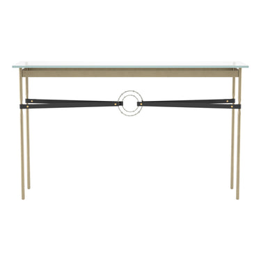 Hubbardton Forge 750118 Equus Console Table - Black Leather Accent - Crescent Harbor