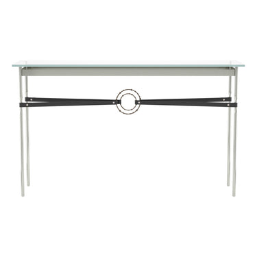 Hubbardton Forge 750118 Equus Console Table - Black Leather Accent - Crescent Harbor