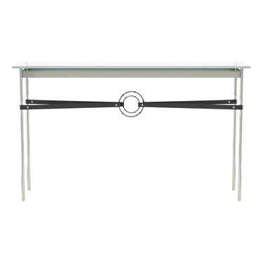 Hubbardton Forge 750118 Equus Console Table - Black Leather Accent - Crescent Harbor