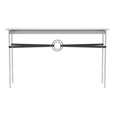 Hubbardton Forge 750118 Equus Console Table - Black Leather Accent - Crescent Harbor