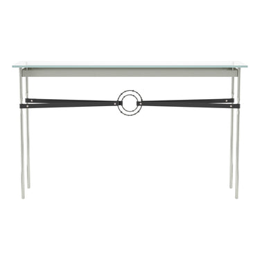 Hubbardton Forge 750118 Equus Console Table - Black Leather Accent - Crescent Harbor