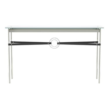 Hubbardton Forge 750118 Equus Console Table - Black Leather Accent - Crescent Harbor
