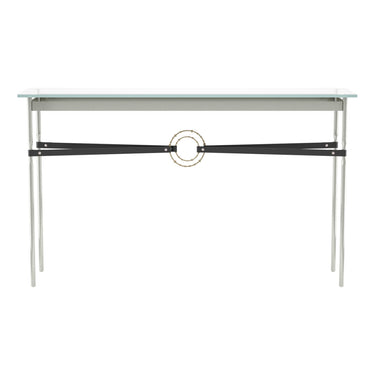 Hubbardton Forge 750118 Equus Console Table - Black Leather Accent - Crescent Harbor