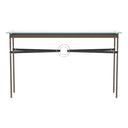 Hubbardton Forge 750118 Equus Console Table - Black Leather Accent - Crescent Harbor