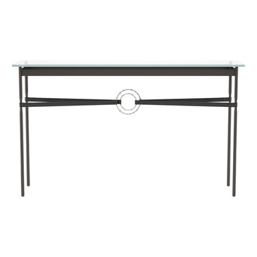 Hubbardton Forge 750118 Equus Console Table - Black Leather Accent - Crescent Harbor
