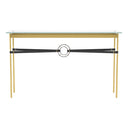 Hubbardton Forge 750118 Equus Console Table - Black Leather Accent - Crescent Harbor