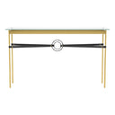Hubbardton Forge 750118 Equus Console Table - Black Leather Accent - Crescent Harbor