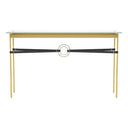 Hubbardton Forge 750118 Equus Console Table - Black Leather Accent - Crescent Harbor