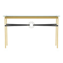 Hubbardton Forge 750118 Equus Console Table - Black Leather Accent - Crescent Harbor
